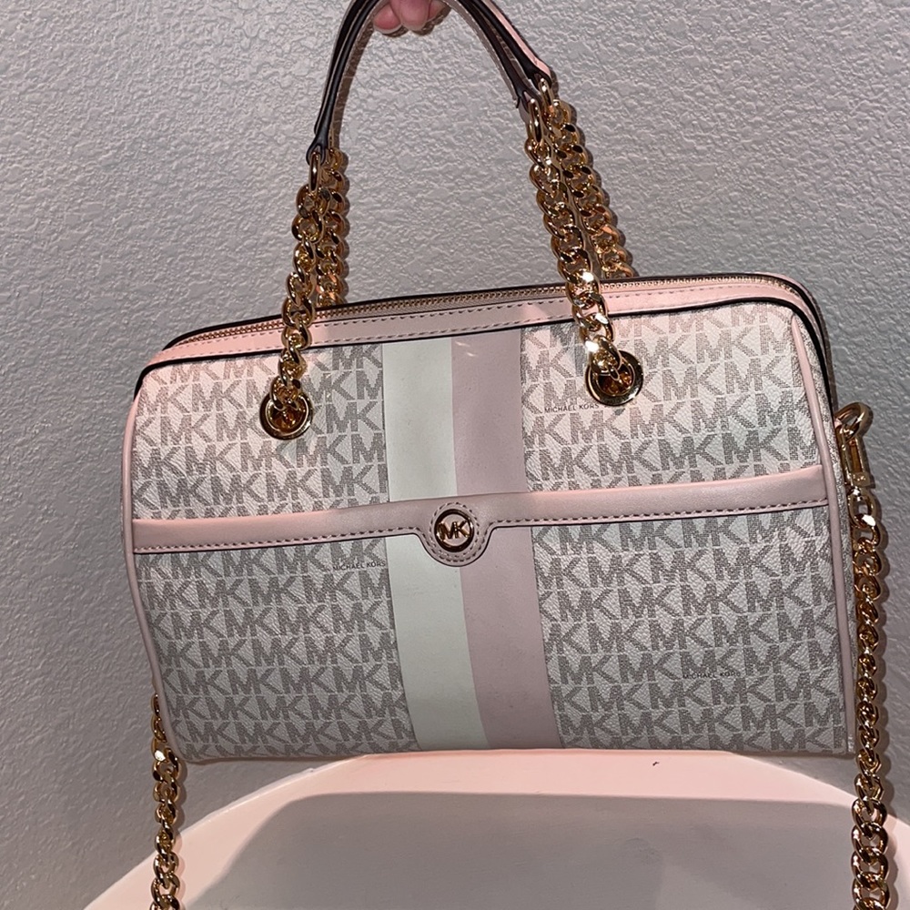NEW MK pink & white Purse